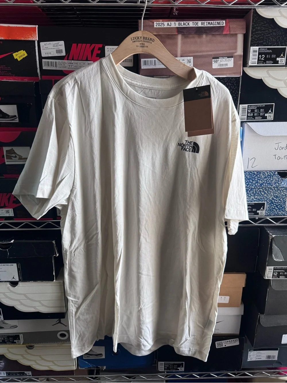 The North Face Cream 'Never Stop Exploring' Donkey Graphic Tee